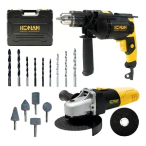 Combo Taladro + Amoladora Konan