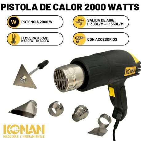 Pistola De Calor Konan Kpc/2000 Naranja 2000w - Image 2