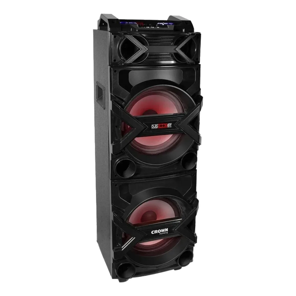 Parlante Crown Mustang DJS-1002BT con bluetooth y karaoke