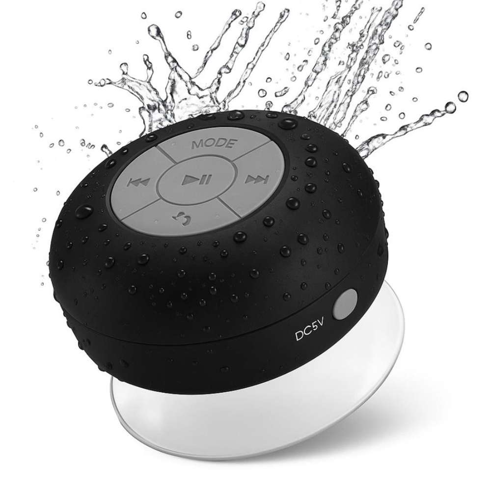 Parlante Para Ducha Inalámbrico Negro - WWUNI-T06