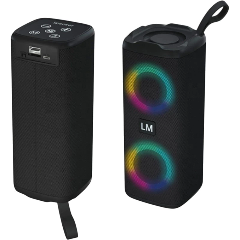 Parlante Portatil PREMIUM Negro Mixor LEAL 4 Horas de Reproducción