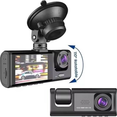 Cámara de Seguridad para Auto con Pantalla Full HD 1080P y Micrófono