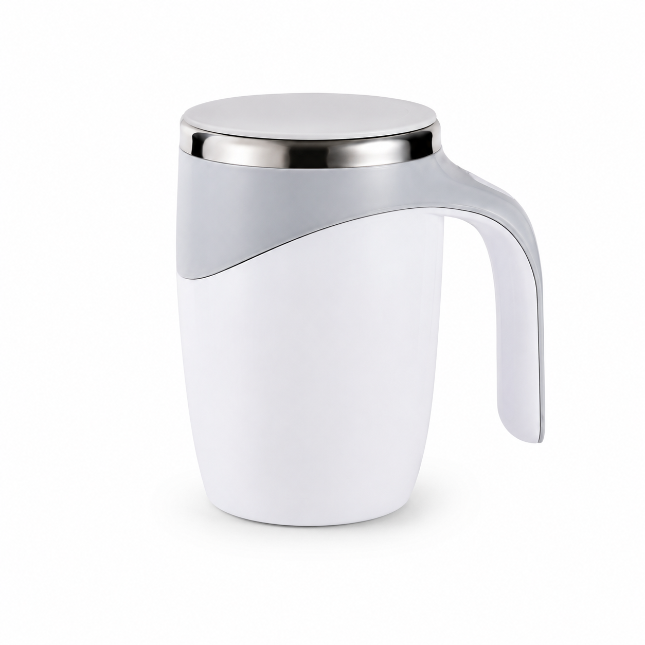 Taza Térmica Eléctrica Con Sistema Batidor Magnético Blanco - Image 3